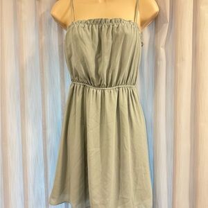 Aritzia Sunday Best Strapless Dress in Soft Green